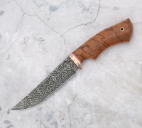 Нож Клыч из мозаичной дамасской стали купить на сайте koval-knife.shop